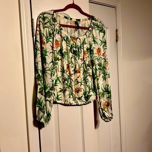 Off the shoulder floral top